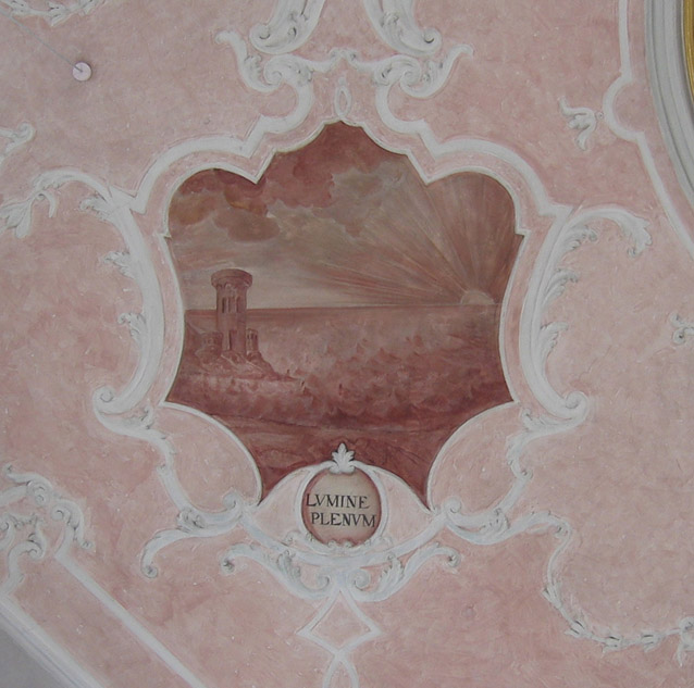 Die aufgehende Sonne mit Meer und Turm